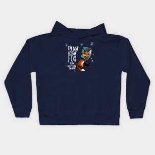 I am not a star fox BLUE Kids Hoodie